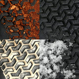Rugged Ridge Floor Liner Cargo Black 1984-2001 Jeep Logo Cherokee XJ Rugged Ridge Floor Mats - Rubber  AXOPROS