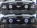 Raxiom 05-12 Ford Mustang GT LED Halo Fog Lights (Smoked) Raxiom Headlights  AXOPROS