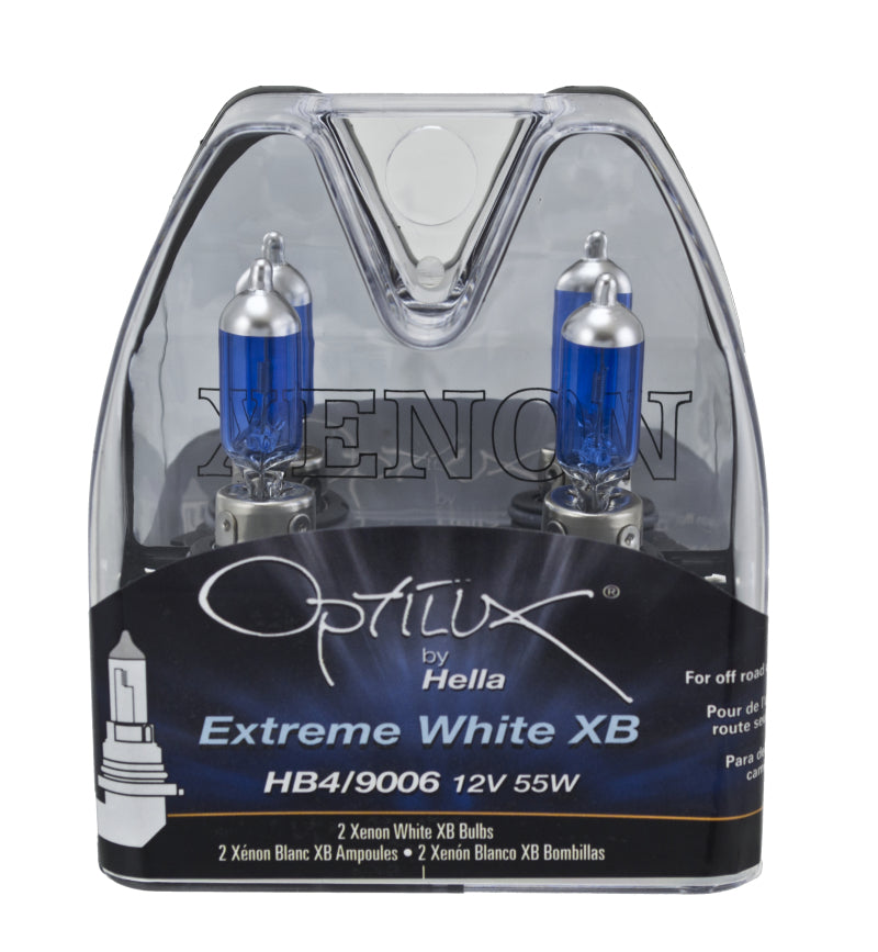 Hella 9006 12V 55W Xen White Bulb (Pair) Hella Bulbs  AXOPROS