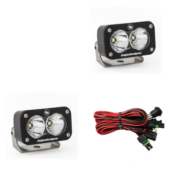 Baja Designs S2 Sport Work/Scene Pattern Pair LED Work Light - Clear Baja Designs Light Bars & Cubes  AXOPROS
