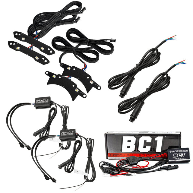 Oracle 15-21 Dodge Challenger RGB+W Headlight DRL Upgrade Kit - ColorSHIFT - BC1 SEE WARRANTY ORACLE Lighting Headlights  AXOPROS