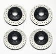Wilwood Rotor Kit Front/Rear-Drilled 65-82 Corvette C2/C3 (1Pc Rotors) Wilwood Brake Rotors - 2 Piece  AXOPROS