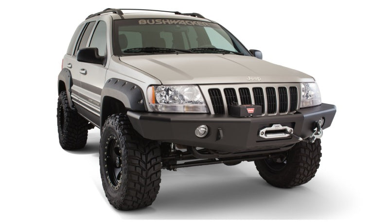 Bushwacker 99-04 Jeep Grand Cherokee Cutout Style Flares 4pc - Black Bushwacker Fender Flares  AXOPROS