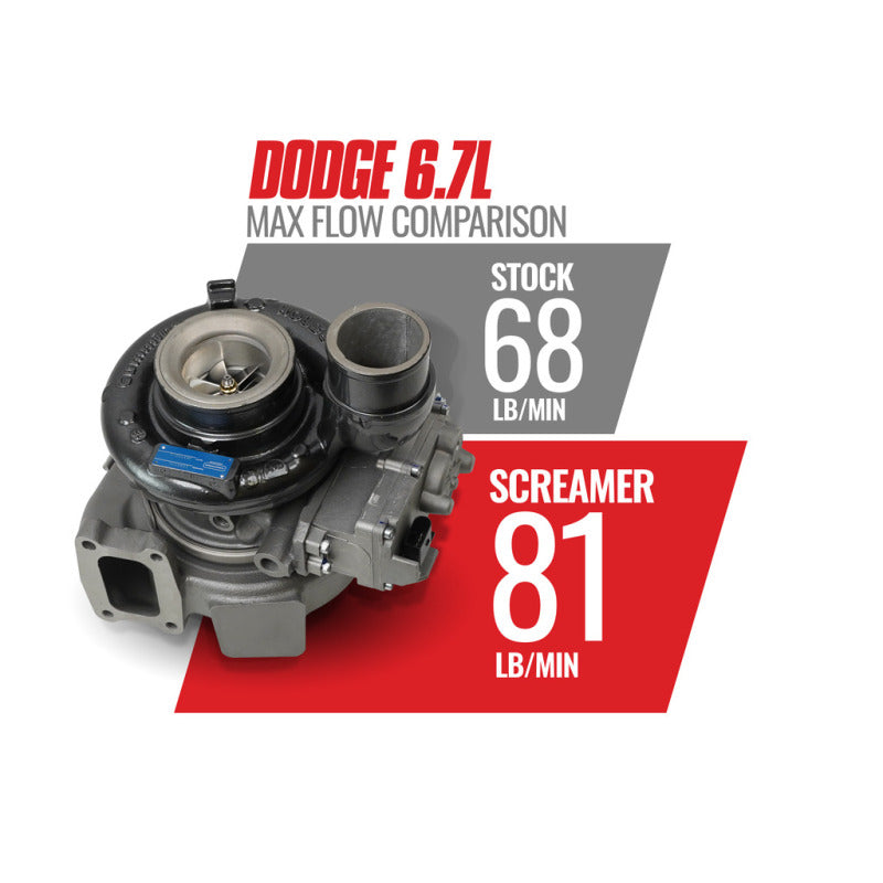 BD Diesel 13-18 Dodge 6.7L Cummins 64.5mm Compressor 70mm Turbine Screamer Turbo BD Diesel Turbochargers  AXOPROS