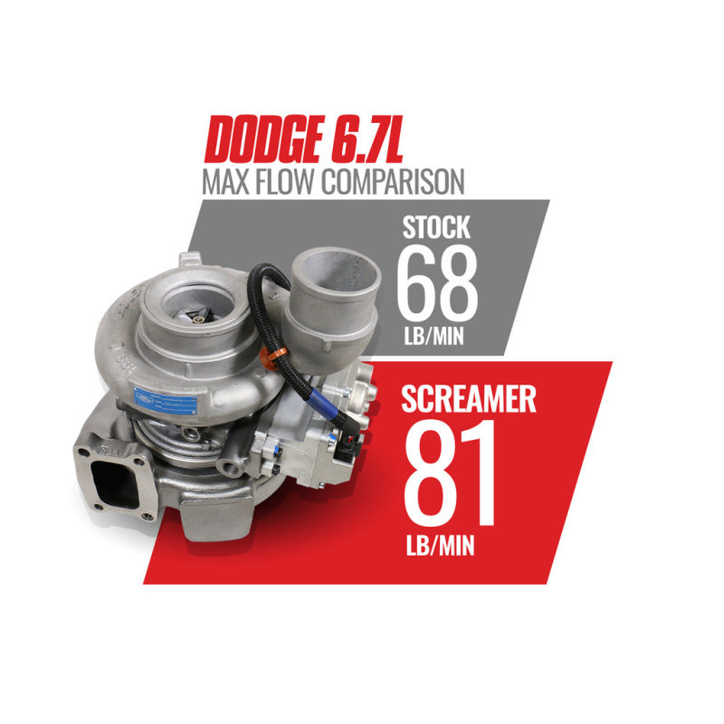 BD Diesel 13-18 Dodge 6.7L Cummins 64.5mm Compressor 70mm Turbine Screamer Turbo BD Diesel Turbochargers  AXOPROS