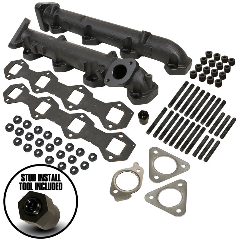 BD Diesel Exhaust Manifold Kit - Ford 2011-2014 F250/F350/F450/F550 6.7L PowerStroke BD Diesel Headers & Manifolds  AXOPROS