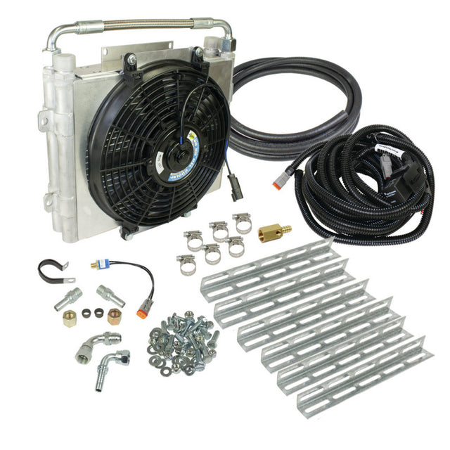 BD Diesel Xtrude Double Stacked Transmission Cooler Kit - Universial 1/2in Tubing BD Diesel Transmission Coolers  AXOPROS