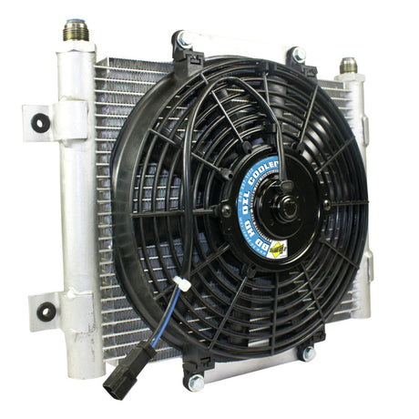BD Diesel Xtrude Trans Cooler w/Fan 5.5in BD Diesel Transmission Coolers  AXOPROS
