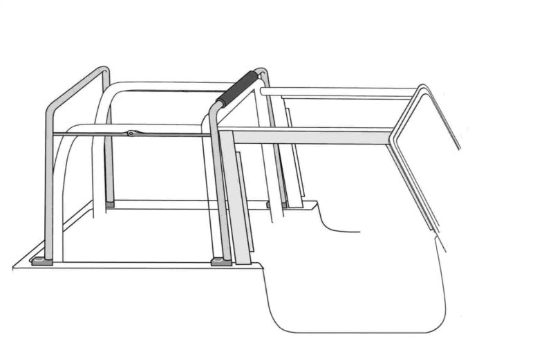 Rampage 1987-1995 Jeep Wrangler(YJ) Soft Top Hardware - Black Rampage Soft Tops  AXOPROS