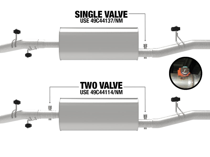 aFe Apollo GT Series 3in 409 Stainless Steel Muffler Upgrade 2019 GM Silverado/Sierra 1500 V8-6.2L aFe Catback  AXOPROS