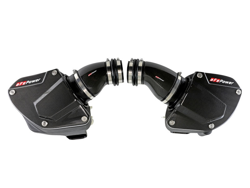 aFe Momentum Black Series Carbon Fiber Pro 5R Air Intake System BMW M5 (F90) 18-19 aFe Cold Air Intakes  AXOPROS