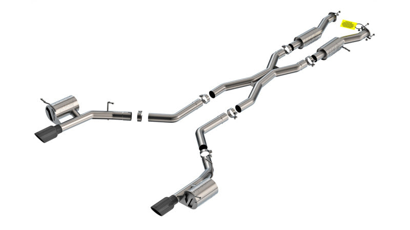 Borla 2021+ Dodge Durango SRT Hellcat 6.2L V8 AWD ATAK Cat-Back Exhaust System - Black Chrome Tips Borla Catback  AXOPROS
