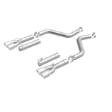 MagnaFlow Axle-Back, SS, 3in, Quad Split Rear 3.5 Tips 2015 Dodge Challenger incl SRT Hellcat Magnaflow Catback  AXOPROS