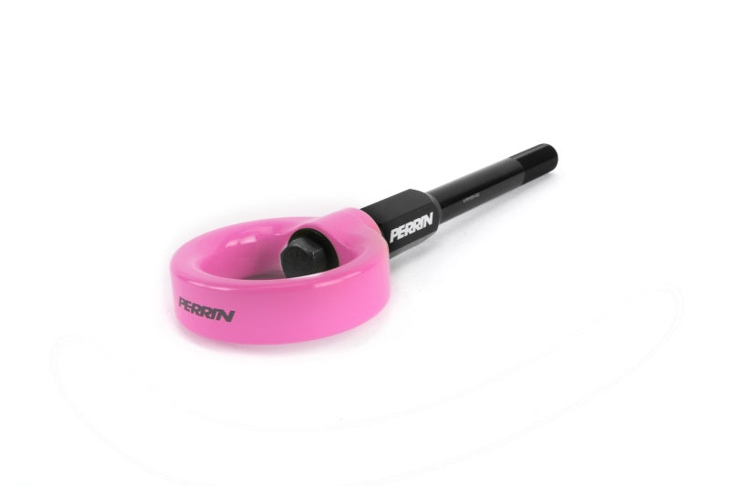 Perrin 02-07 Subaru WRX/STI Tow Hook Kit (Front) - Hyper Pink Perrin Performance Tow Hooks  AXOPROS