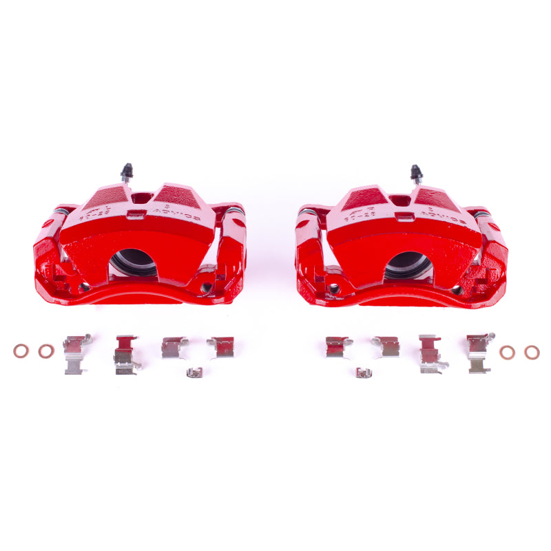 Power Stop 07-10 Lexus IS250 Front Red Calipers w/Brackets - Pair PowerStop Brake Calipers - Perf  AXOPROS