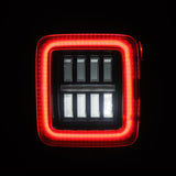 AlphaRex 18-23 Jeep Wrangler JL NOVA Prismatic LED Taillights Alpha-Black AlphaRex Tail Lights  AXOPROS