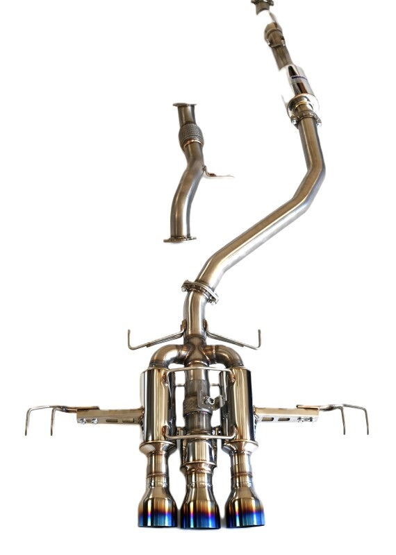 Invidia 22+ HONDA CIVIC TYPE-R FL5 R400 SINGLE LAYER TI TIP FULL CAT-BACK (NON POLISH PIPE) Invidia Catback  AXOPROS
