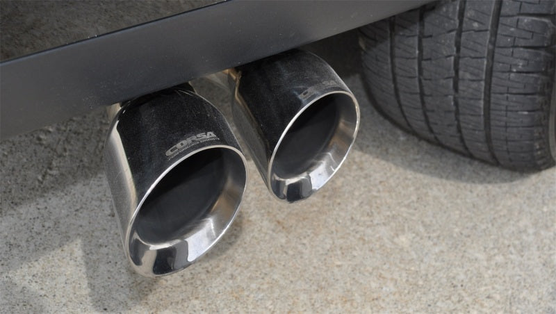 Corsa 2015-2020 GMC Yukon Denali XL 6.2L V8 3in Cat-Back Single Side Exit Twin 4in Polished Tips CORSA Performance Catback  AXOPROS