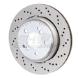 SHW 06-08 BMW Z4 3.2L Right Rear Cross-Drilled Lightweight Brake Rotor (34212282304) SHW Performance Brake Rotors - Drilled  AXOPROS