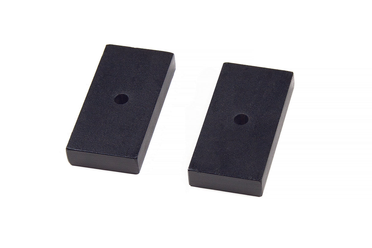 Rear Lift Blocks - Steel - 1 Inch Lift - 3in Wide - Universal Fitment BDS Suspension Suspension Leaf Spring Block Kit  AXOPROS