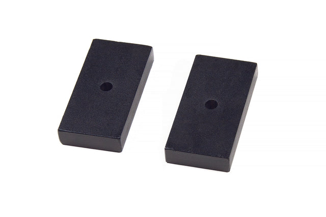 Rear Lift Blocks - Steel - 1 Inch Lift - 3in Wide - Universal Fitment BDS Suspension Suspension Leaf Spring Block Kit  AXOPROS
