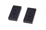 Rear Lift Blocks - Dual Pin - Steel - 1 Inch Lift - 3in Wide - Universal Fitment BDS Suspension Suspension Leaf Spring Block Kit  AXOPROS