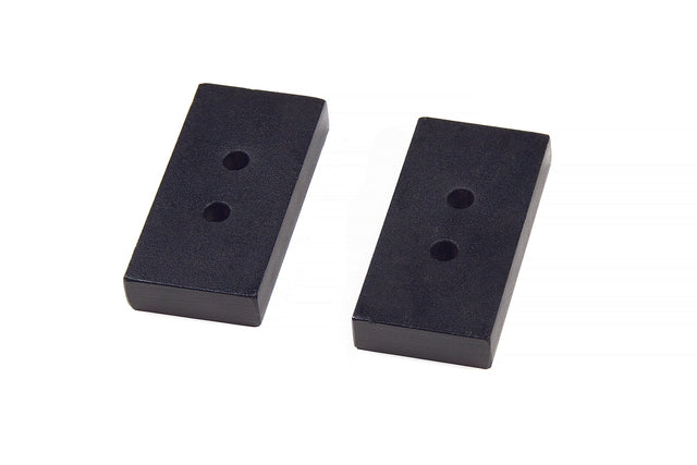 Rear Lift Blocks - Dual Pin - Steel - 1 Inch Lift - 3in Wide - Universal Fitment BDS Suspension Suspension Leaf Spring Block Kit  AXOPROS