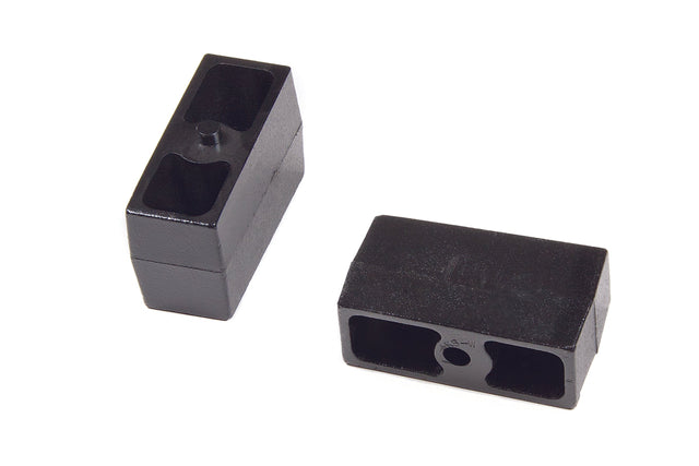Rear Lift Blocks - 9/16 In Pin - Cast Iron - 3 Inch Lift - Universal Fitment BDS Suspension Suspension Leaf Spring Block Kit  AXOPROS