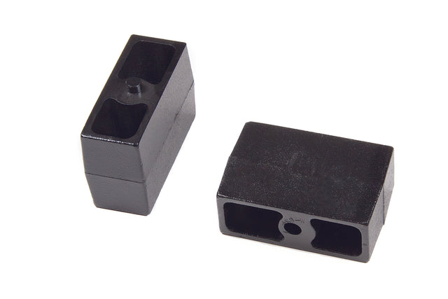 Rear Lift Blocks - 9/16 In Pin - Cast Iron - 4 Inch Lift - Universal Fitment BDS Suspension Suspension Leaf Spring Block Kit  AXOPROS
