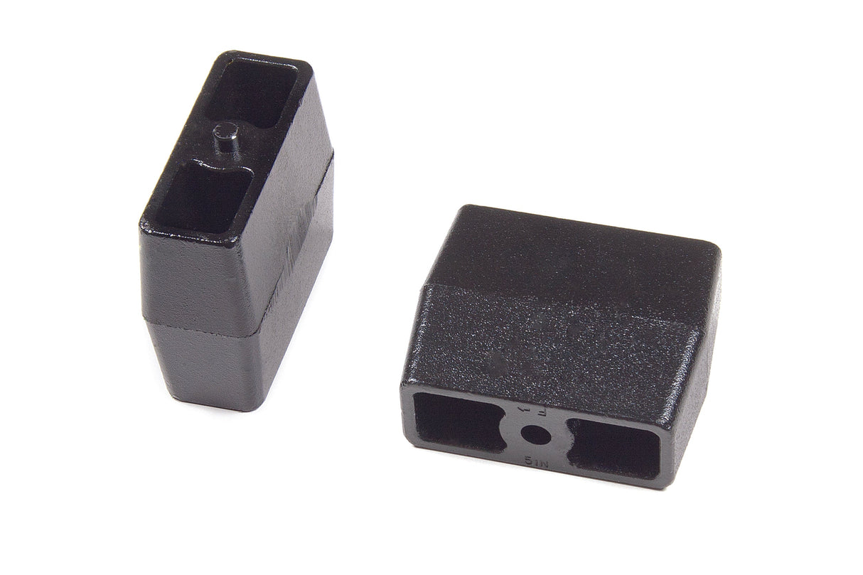 Rear Lift Blocks - 5/8 In Pin - Cast Iron - 5 Inch Lift - Universal Fitment BDS Suspension Suspension Leaf Spring Block Kit  AXOPROS