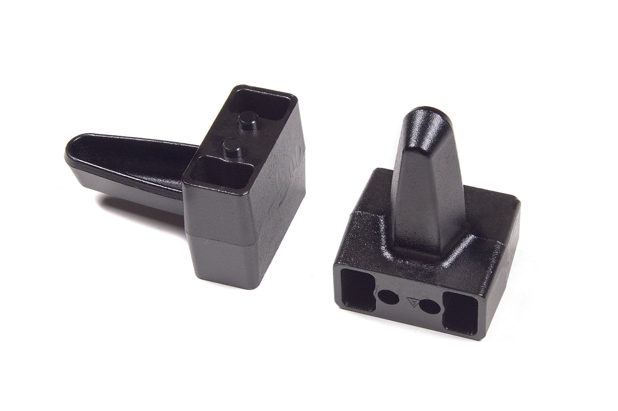 Rear Lift Blocks W/ Wing - Steel - 5 Inch Lift - Ford F250/F350 Super Duty (08-12) BDS Suspension Suspension Leaf Spring Block Kit  AXOPROS