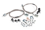 Front Brake Line Set - Stainless Steel - Fits 6 Inch Lift - Chevy Silverado And GMC Sierra 2500HD / 3500HD (11-24) BDS Suspension Brake Hydraulic Hose Kit  AXOPROS