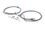 Front Brake Line Set - Stainless Steel - Fits 6-8 Inch Lift - Ford F250/F350 Super Duty (08-10) 4WD BDS Suspension Brake Hydraulic Hose Kit  AXOPROS
