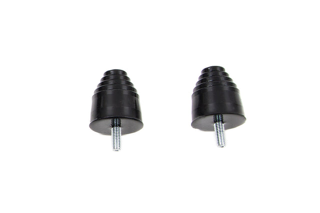 Pyramid Bump Stops - Pair - Black BDS Suspension Suspension Strut Bumper Stop  AXOPROS