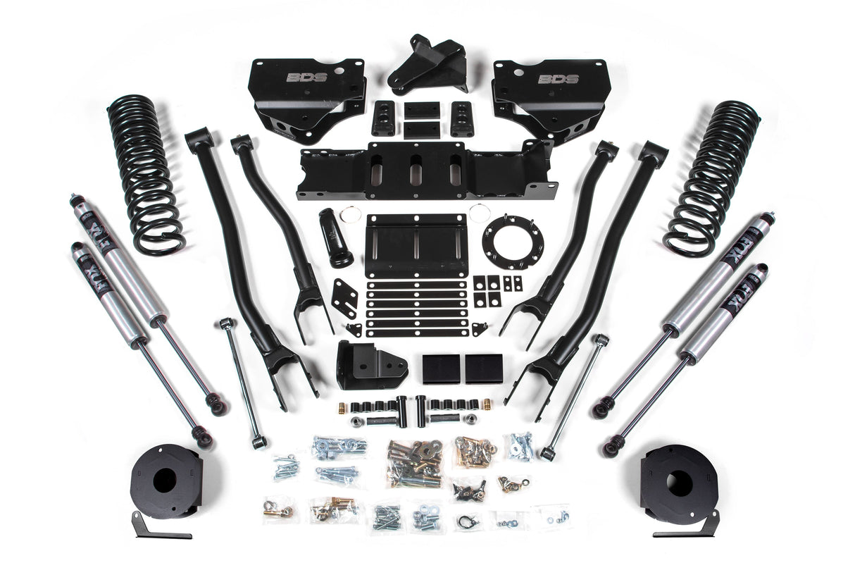 4 Inch Lift Kit W/ 4-Link - Ram 2500 W/ Rear Air Ride (19-24) 4WD - Diesel BDS Suspension Suspension Lift Kit  AXOPROS