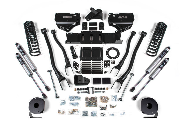 4 Inch Lift Kit W/ 4-Link - Ram 2500 W/ Rear Air Ride (19-24) 4WD - Diesel BDS Suspension Suspension Lift Kit  AXOPROS
