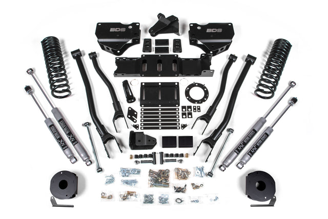 4 Inch Lift Kit W/ 4-Link - Ram 2500 W/ Rear Air Ride (19-24) 4WD - Gas BDS Suspension Suspension Lift Kit  AXOPROS