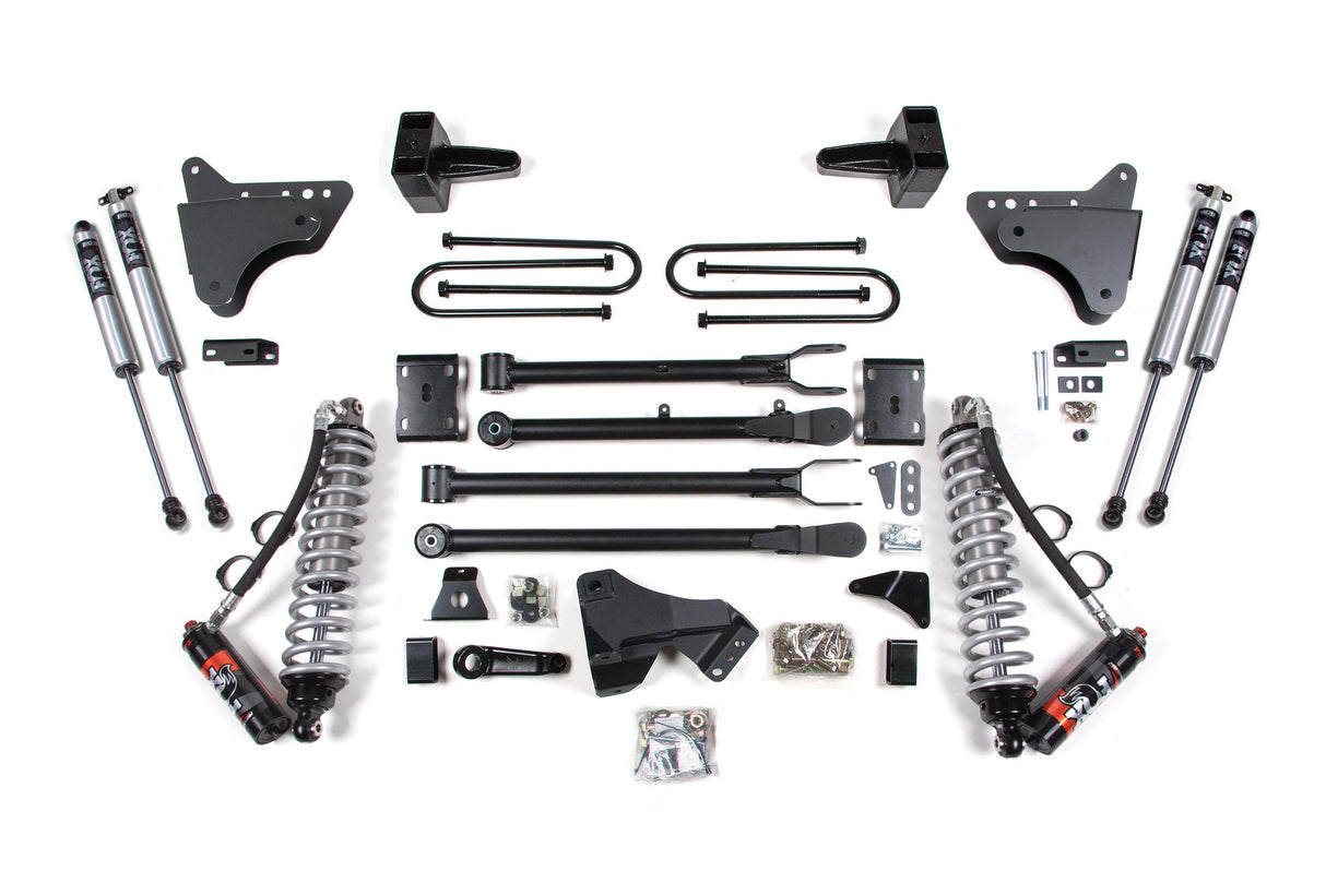 4 Inch Lift Kit W/ 4-Link - FOX 2.5 Performance Elite Coil-Over Conversion - Ford F250/F350 Super Duty (11-16) 4WD - Diesel BDS Suspension Suspension Lift Kit  AXOPROS