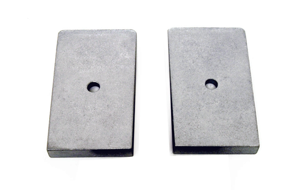 Axle Pinion Shim - 2.5 Inch Wide - 6 Degree - Pair BDS Suspension Leaf Spring Shim  AXOPROS