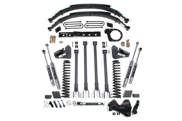 6 Inch Lift Kit - 4-Link Conversion - Ford F250/F350 Super Duty (17-19) 4WD - Diesel BDS Suspension Suspension Lift Kit  AXOPROS