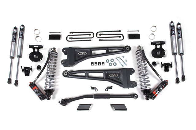 3 Inch Lift Kit W/ Radius Arm - FOX 2.5 Performance Elite Coil-Over Conversion - Ford F250/F350 Super Duty (20-22) 4WD - Diesel BDS Suspension Suspension Lift Kit  AXOPROS