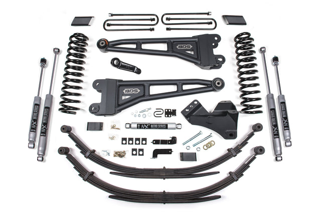 4 Inch Lift Kit W/ Radius Arm - Ford F250/F350 Super Duty (17-19) 4WD - Gas BDS Suspension Suspension Lift Kit  AXOPROS