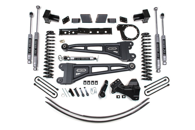 6 Inch Lift Kit W/ Radius Arm - Ford F250/F350 Super Duty (17-19) 4WD - Diesel BDS Suspension Suspension Lift Kit  AXOPROS