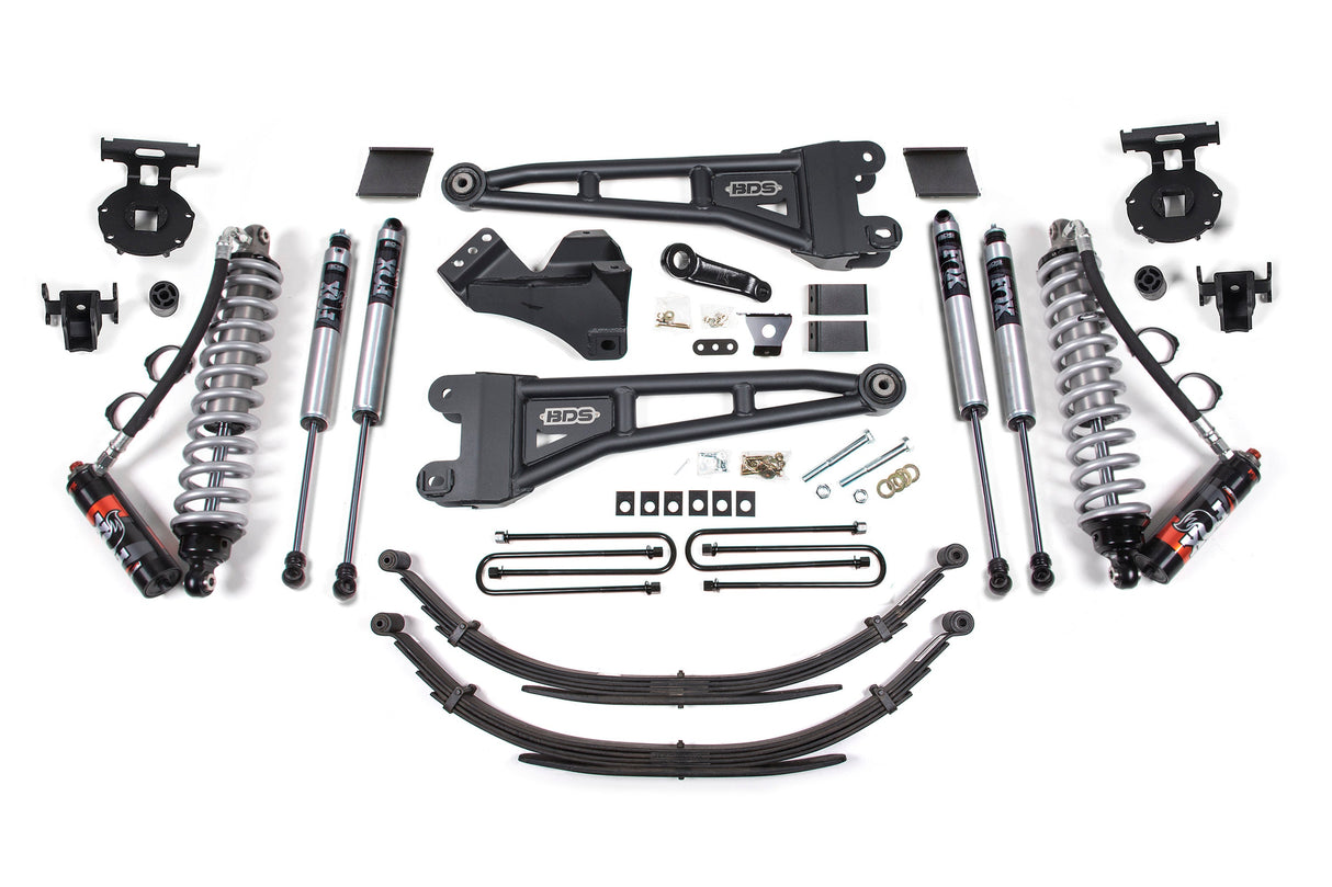 6 Inch Lift Kit W/ Radius Arm - FOX 2.5 Performance Elite Coil-Over Conversion - Ford F250/F350 Super Duty (11-16) 4WD - Diesel BDS Suspension Suspension Lift Kit  AXOPROS
