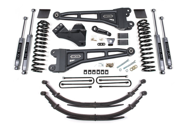 6 Inch Lift Kit W/ Radius Arm - Ford F250/F350 Super Duty (11-16) 4WD - Diesel BDS Suspension Suspension Lift Kit  AXOPROS