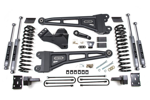 4 Inch Lift Kit W/ Radius Arm - Ford F250/F350 Super Duty (11-16) 4WD - Diesel BDS Suspension Suspension Lift Kit  AXOPROS