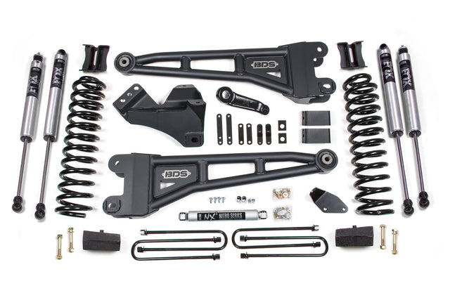 4 Inch Lift Kit W/ Radius Arm - Ford F250/F350 Super Duty (05-07) 4WD - Gas BDS Suspension Suspension Lift Kit  AXOPROS