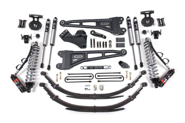 4 Inch Lift Kit W/ Radius Arm - FOX 2.5 Performance Elite Coil-Over Conversion - Ford F250/F350 Super Duty (08-10) 4WD - Diesel BDS Suspension Suspension Lift Kit  AXOPROS
