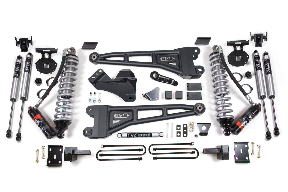 6 Inch Lift Kit W/ Radius Arm - FOX 2.5 Performance Elite Coil-Over Conversion - Ford F250/F350 Super Duty (08-10) 4WD - Diesel BDS Suspension Suspension Lift Kit  AXOPROS