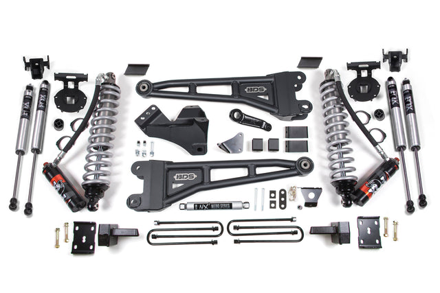 6 Inch Lift Kit W/ Radius Arm - FOX 2.5 Performance Elite Coil-Over Conversion - Ford F250/F350 Super Duty (05-07) 4WD - Diesel BDS Suspension Suspension Lift Kit  AXOPROS